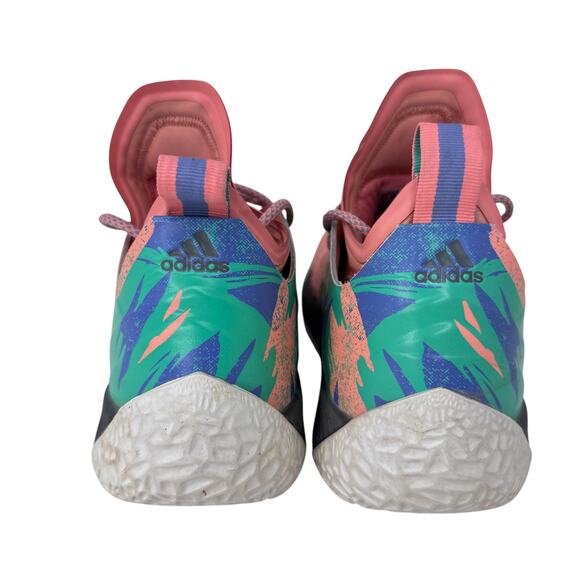adidas Harden Vol.2 California Dreamin Sneakers Mens‎ 5.5 Orange Lace Up AP9843 main image 9